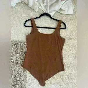 Womens brown bodysuit size L